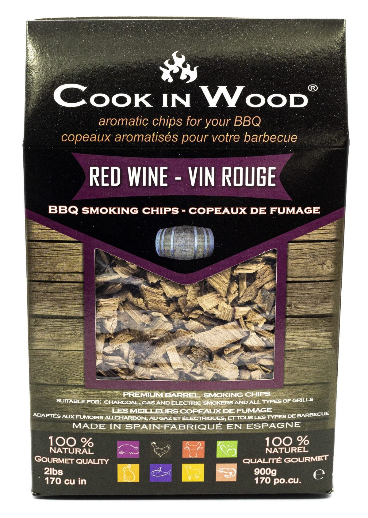 Cook in Wood Red wine udící lupínky Cook in Wood Red wine udící lupínky