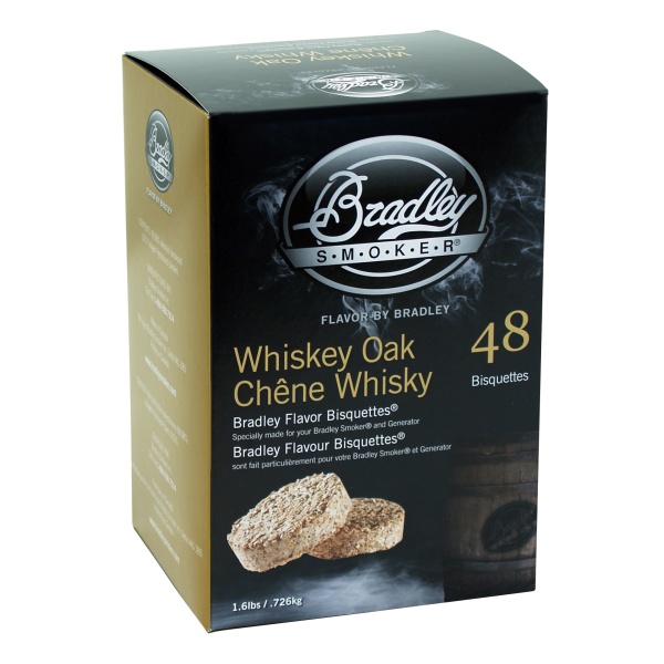 Bradley Smoker Udící briketky Whisky Oak - 48ks - Supergrily.cz