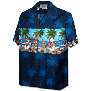 Pacific Legend Havajská košile s motivem sněhuláků Velikost: XXL - Supergrily.cz