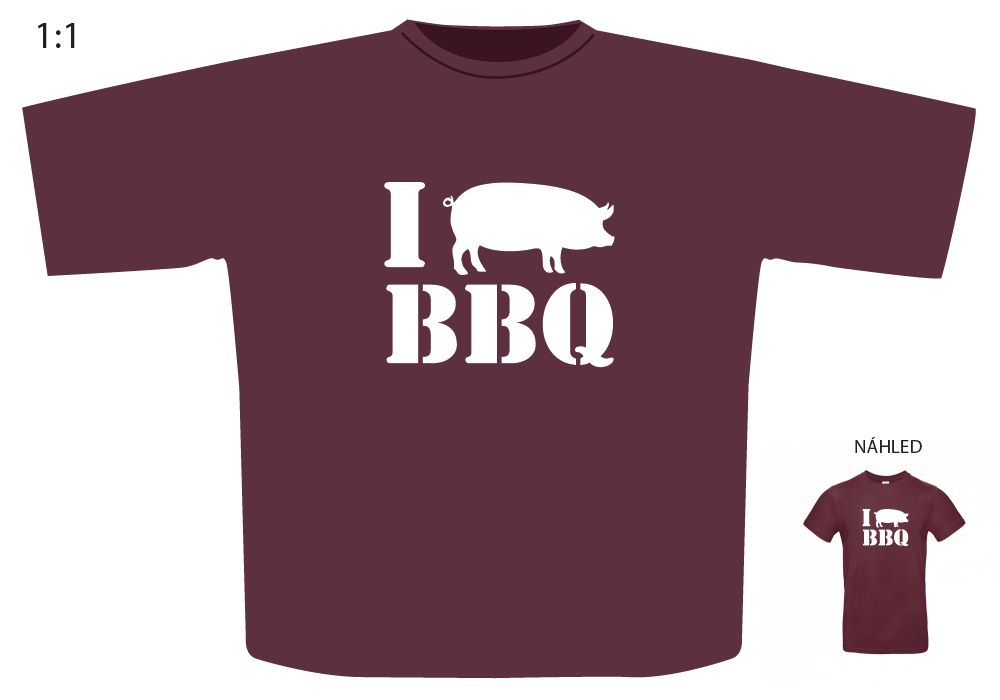 Triko s motivem "I PIG BBQ" Velikost: XXL - Supergrily.cz Triko s motivem "I PIG BBQ" Velikost: XXL - Supergrily.cz