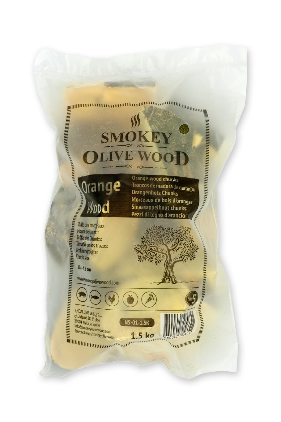 Smokey Olive Wood Špalíky k zauzování ze dřeva pomerančovníku Hmotnost: 1