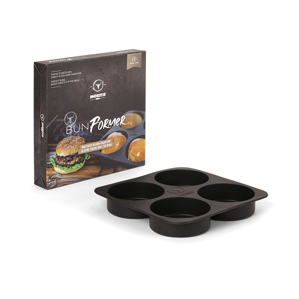 Moesta BBQ Silikonová pečící forma na 4 burger bulky - Supergrily.cz Moesta BBQ Silikonová pečící forma na 4 burger bulky - Supergrily.cz