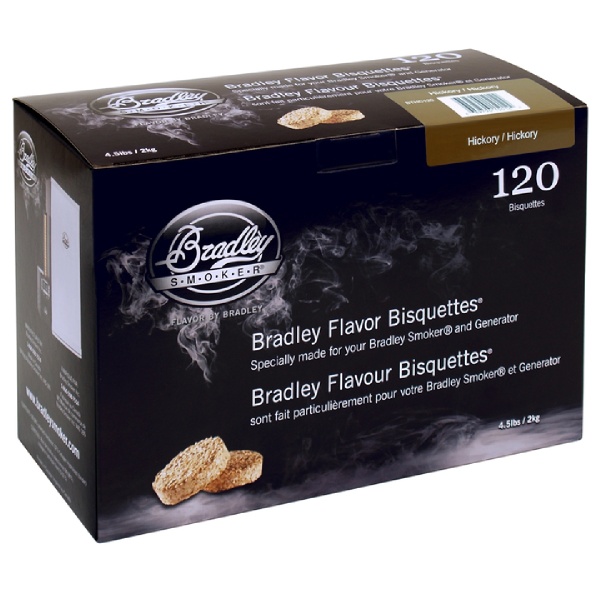 Bradley Smoker Udící briketky Hickory - 120ks - Supergrily.cz