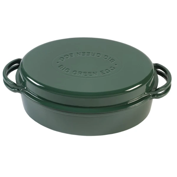 Smaltovaný litinový oválný hrnec Big Green Egg 5