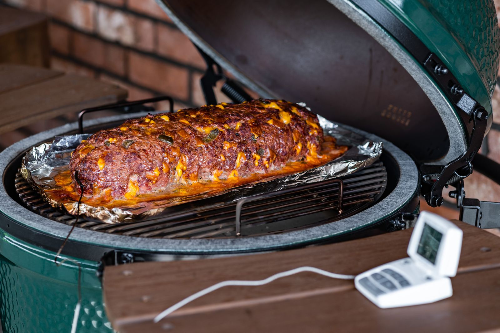 Sekaná grilovaná na keramickém grilu big green egg