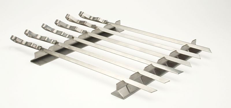 Steven Raichlen Best of Barbecue Nerezová sada na kebab se 6 plochými špízy - Supergrily.cz Steven Raichlen Best of Barbecue Nerezová sada na kebab se 6 plochými špízy - Supergrily.cz