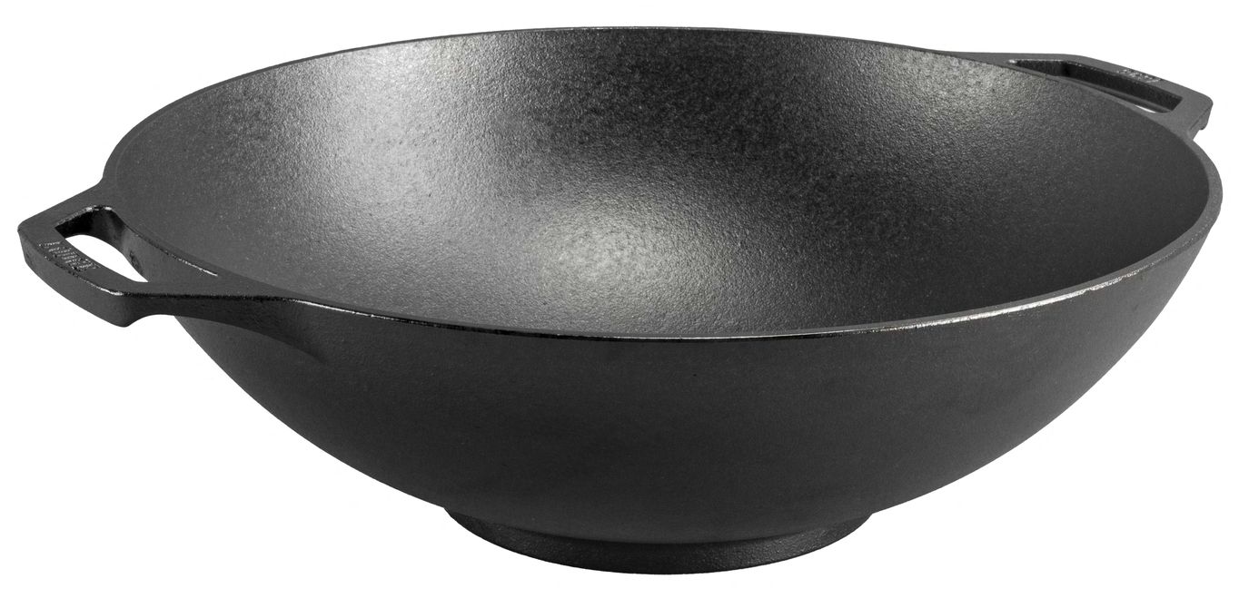 Litinový Wok Lodge 35 cm - Supergrily.cz