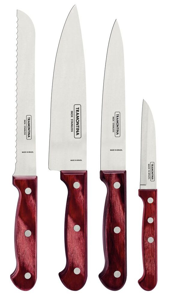 Tramontina Churrasco Sada kuchyňských nožů Tramontina Polywood 4ks Tramontina Churrasco Sada kuchyňských nožů Tramontina Polywood 4ks