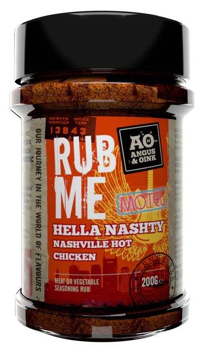 Grilovací koření Angus & Oink Hella Nashty - Nashville HOT Chicken 200 g - Supergrily.cz