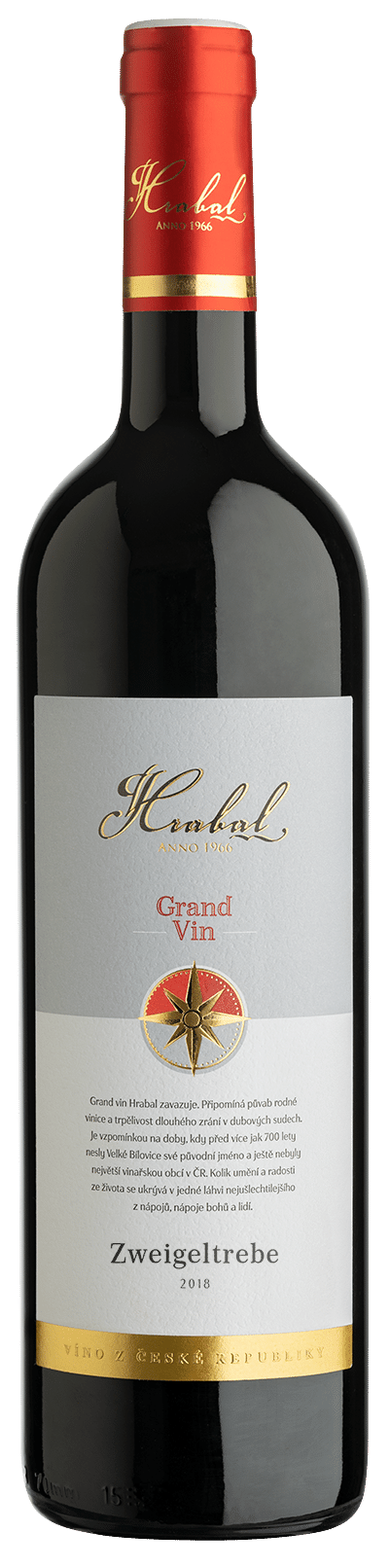 Vinařství Hrabal Víno Hrabal Zweigeltrebe Grand Vin - pozdní sběr 2018 - Supergrily.cz