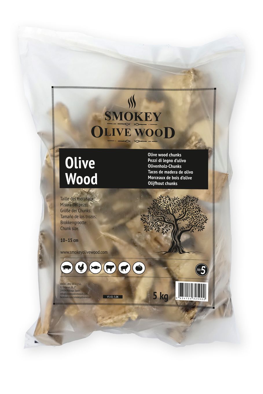Smokey Olive Wood Špalíky k zauzování ze dřeva olivovníku Hmotnost: 5 kg - Supergrily.cz