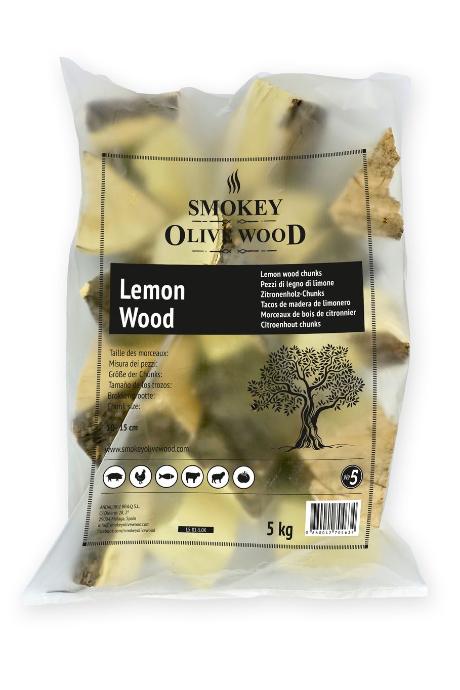 Smokey Olive Wood Špalíky k zauzování ze dřeva citrónovníku Hmotnost: 5 kg - Supergrily.cz