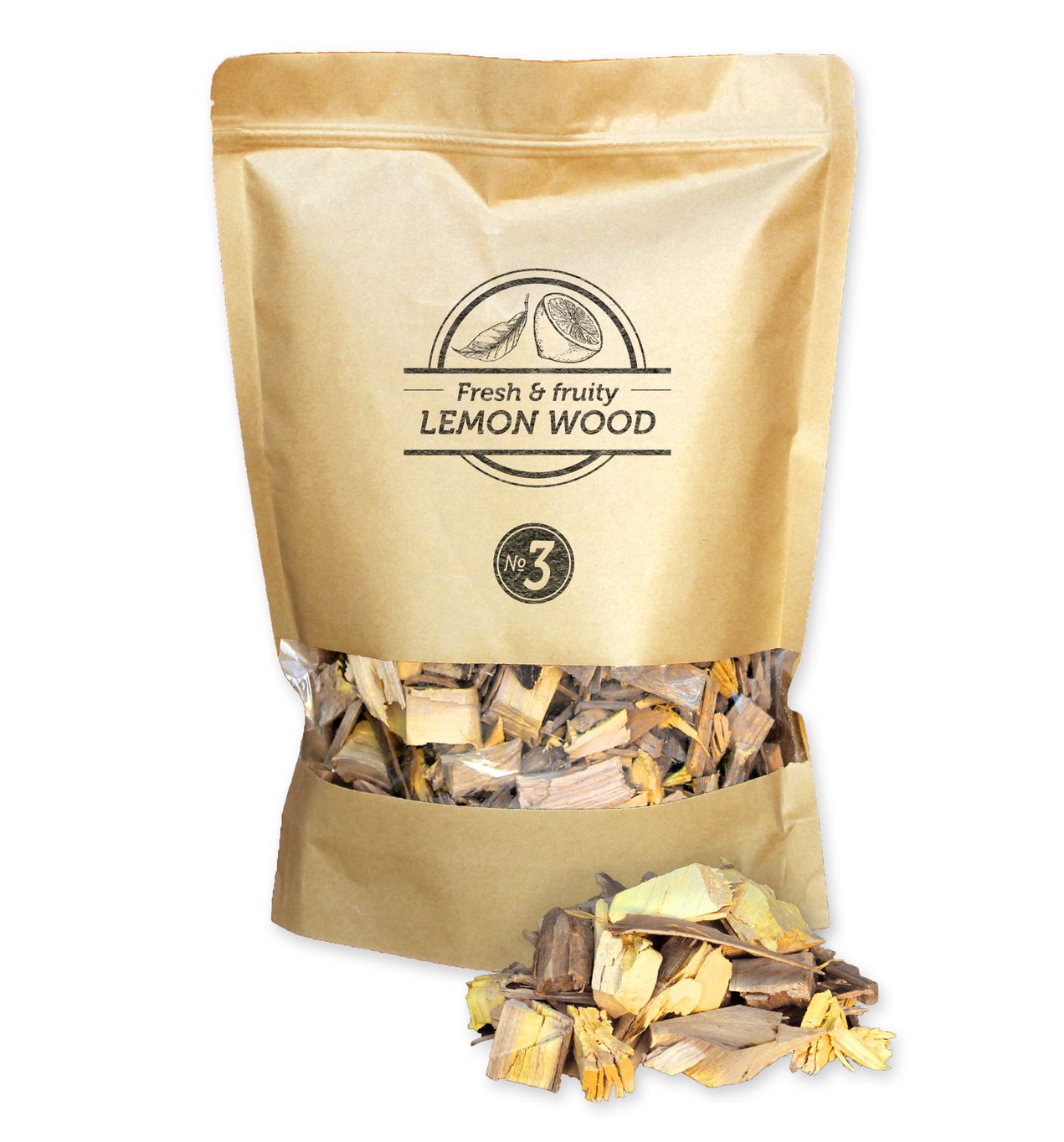 Dřevěné lupínky Smokey Olive Wood z citrónovníku - Supergrily.cz