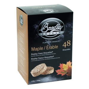 Bradley Smoker Udící briketky Javor - 48ks - Supergrily.cz