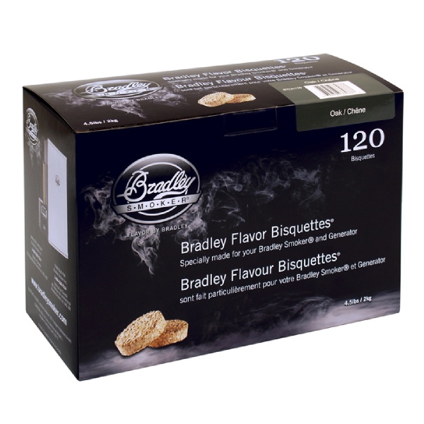 Bradley Smoker Udící briketky Dub - 120ks - Supergrily.cz