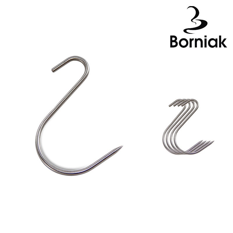 Borniak Asymetrické "S" háky do udírny Borniak Asymetrické "S" háky do udírny