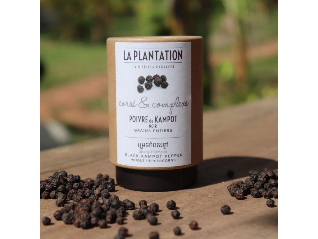 La Plantation Kampotský pepř černý celý 50 g - Supergrily.cz
