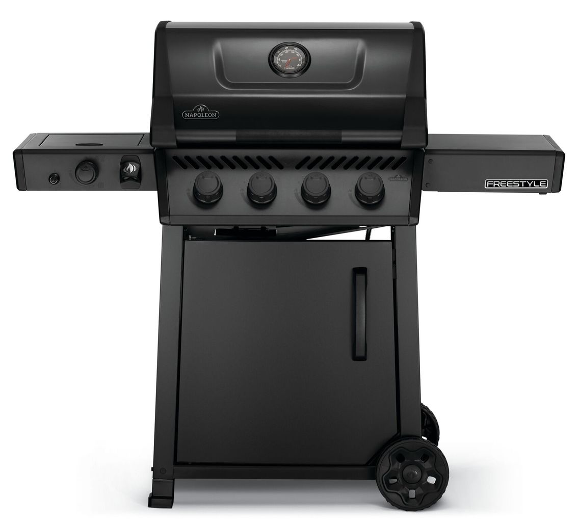 Plynový gril Napoleon Freestyle 425 Phantom s bočním infra hořákem - Supergrily.cz