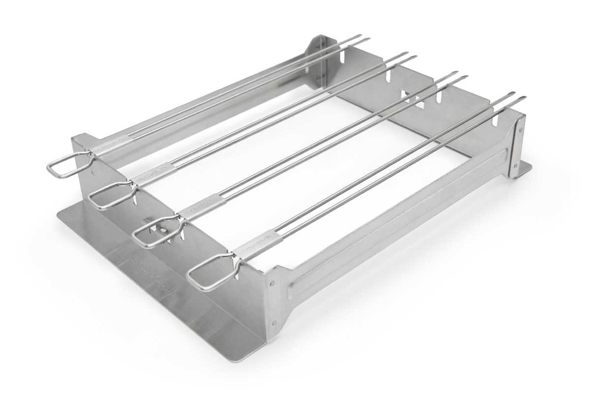 Nerezový stojan na kebab Broil King  se 4 špízy - Supergrily.cz