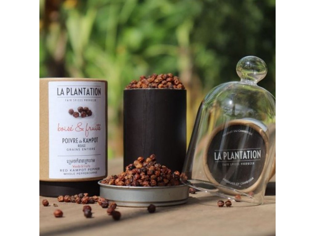 La Plantation Kampotský pepř červený celý 50 g - Supergrily.cz