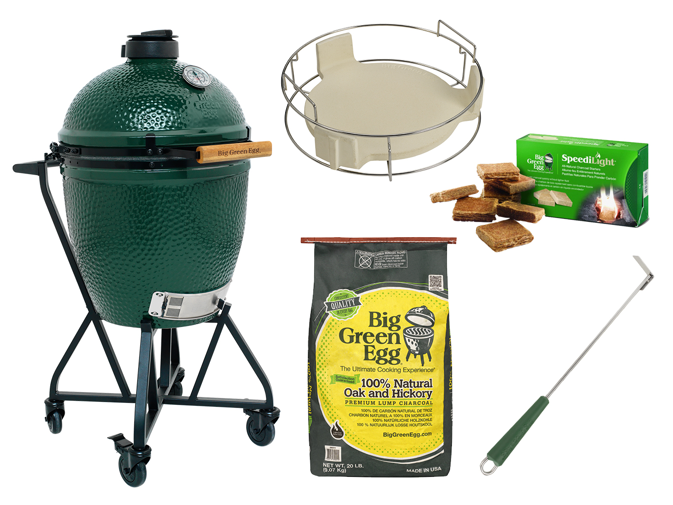 Keramický gril Big Green Egg Large - balíček "Easy start" - Supergrily.cz Keramický gril Big Green Egg Large - balíček "Easy start" - Supergrily.cz