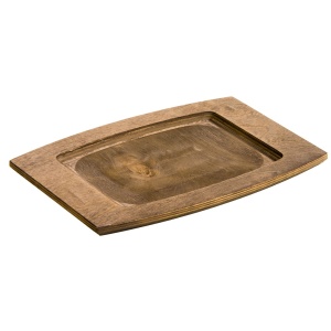Dřevěná podložka pod litinový plech Lodge 30 x 20 cm - Supergrily.cz