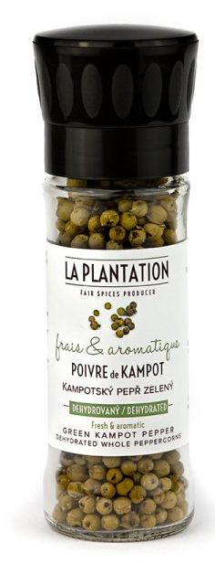 La Plantation Kampotský pepř zelený celý dehydrovaný 15 g mlýnek - Supergrily.cz La Plantation Kampotský pepř zelený celý dehydrovaný 15 g mlýnek - Supergrily.cz