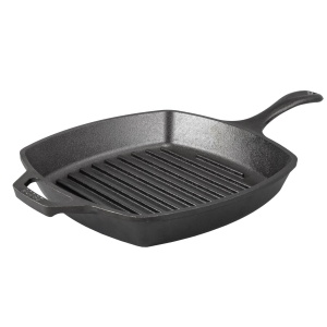 Čtvercová litinová grilovací pánev Lodge 26 cm - Supergrily.cz