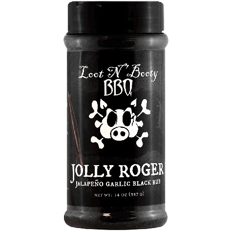 Loot N' Booty BBQ Jolly Roger Jalapeno Garlic Black Rub Loot N' Booty BBQ Jolly Roger Jalapeno Garlic Black Rub