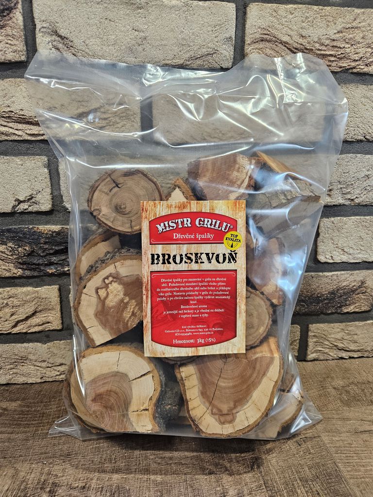 Mistr grilu Dřevěné špalíky k uzení - BROSKVOŇ Mistr grilu Dřevěné špalíky k uzení - BROSKVOŇ