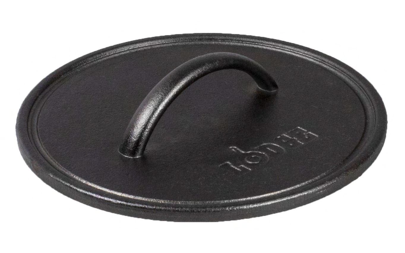 Kruhový litinový lis na hamburgery Lodge 20 cm - Supergrily.cz