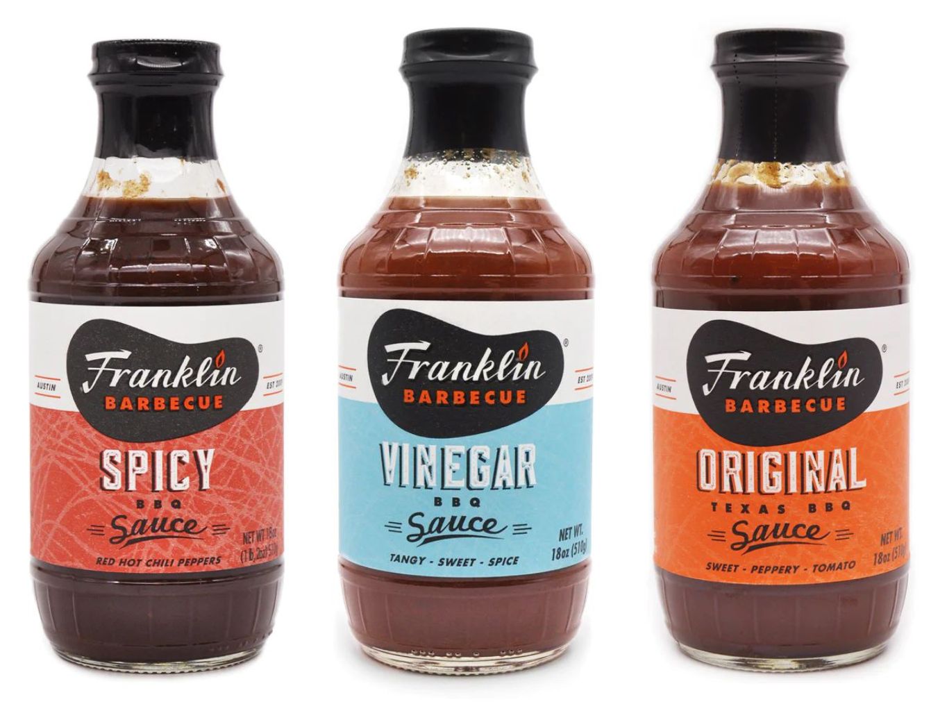 BBQ omáčky Franklin Barbecue 3 ks - Supergrily.cz