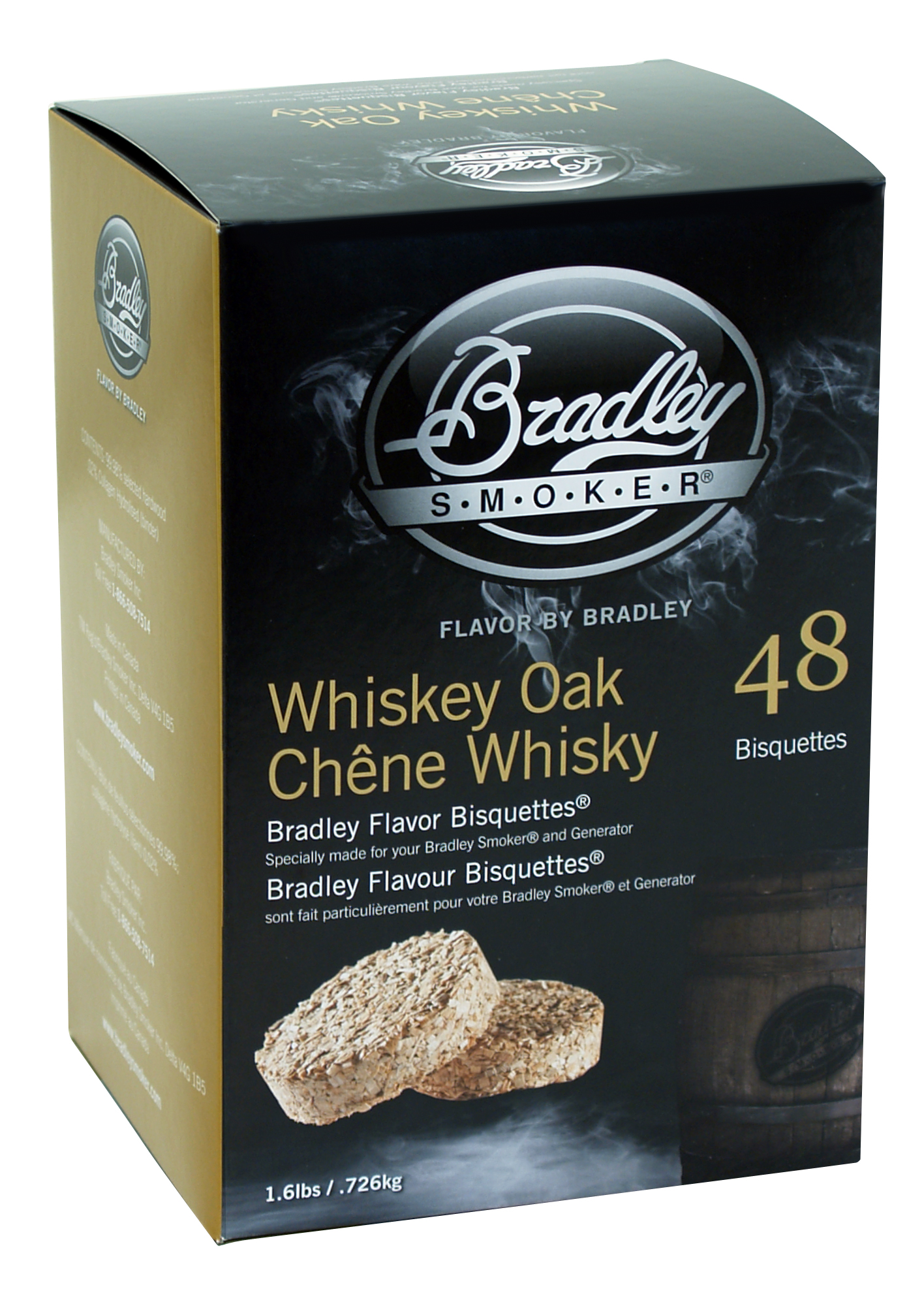 Bradley Smoker Udící briketky Whisky Oak - 48ks - Supergrily.cz