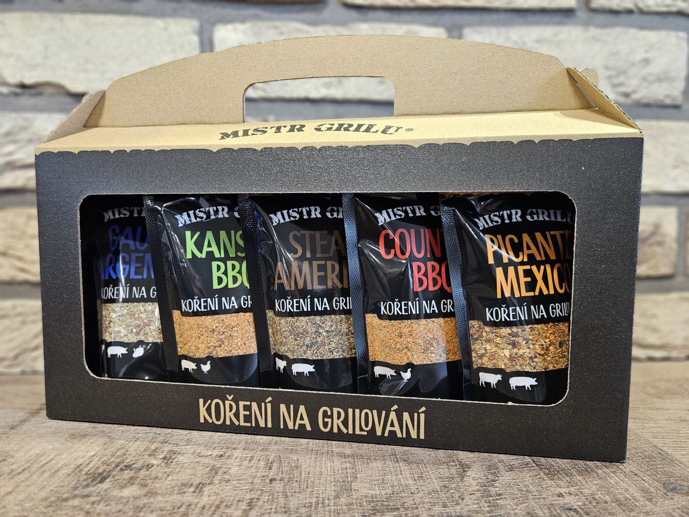 Sada grilovacího koření Mistr grilu v dárkové krabičce - Supergrily.cz