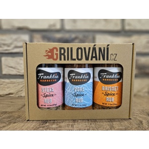 Sada grilovacího koření Franklin Barbecue v dárkové krabičce - Supergrily.cz