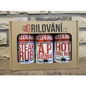 Sada grilovacího koření Killer Hogs v dárkové krabičce - Supergrily.cz