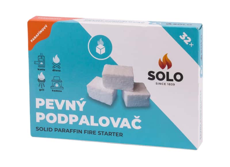 SOLO podpalovač pevný PARAFÍNOVÝ 32 ks - Supergrily.cz