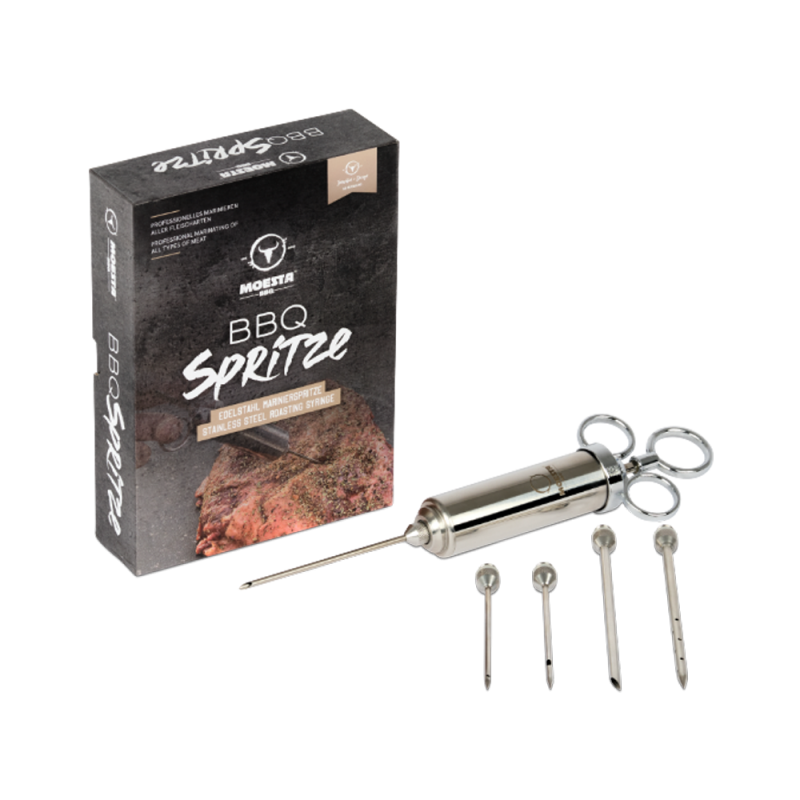 Moesta BBQ Nerezový vstřikovač marinády s 5 různými jehlami - Supergrily.cz Moesta BBQ Nerezový vstřikovač marinády s 5 různými jehlami - Supergrily.cz